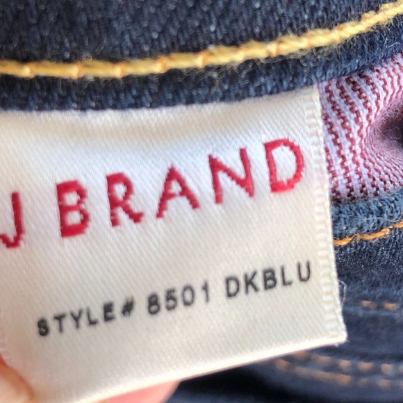 J Brand Straight Leg Jeans Women's Size 27 Stretch Dark Wash Style#8501 - Picture 10 of 11